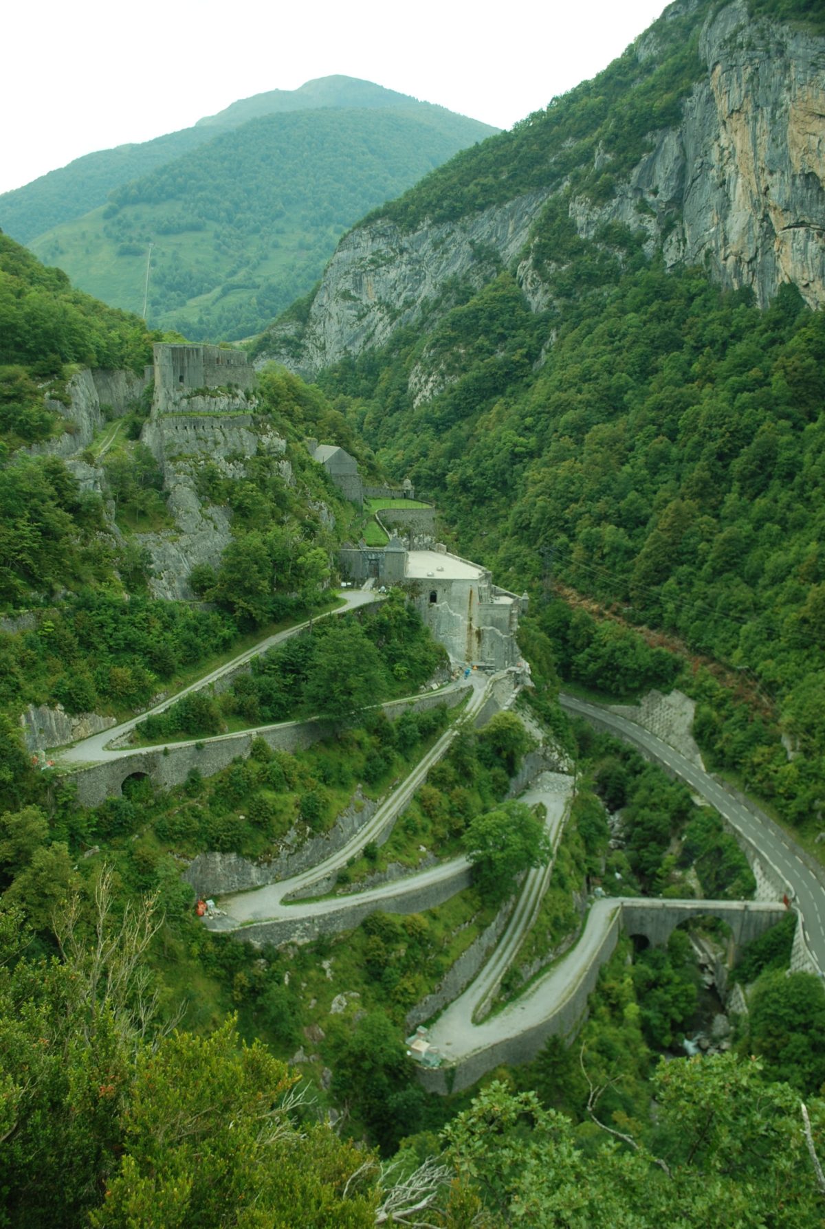 Fort du Portalet Luftansicht